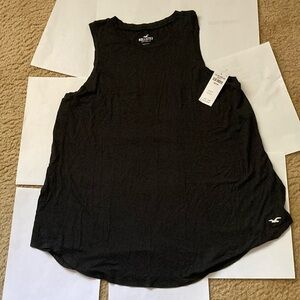 Hollister Women's Black Sleeveless Top